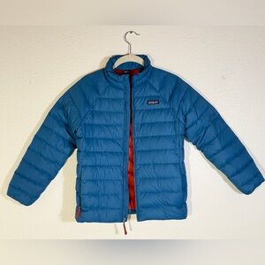 Patagonia “sweater”Kids Blue recycled down Puffer Jacket